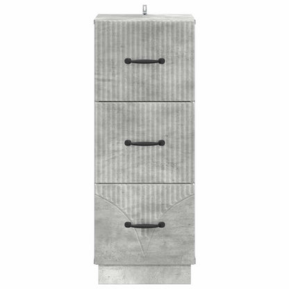 Mobile con Cassetti Grigio Cemento 33 x 34,5 x 87 cm | homemem39