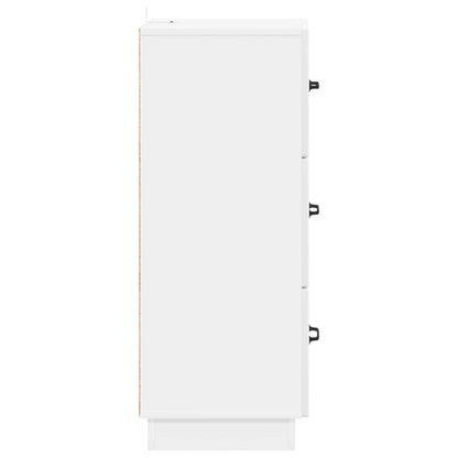 Mobile con Cassetti Bianco Lucido 33 x 34,5 x 87 cm