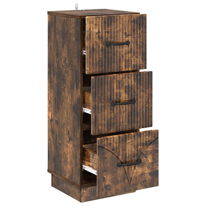 Mobile con Cassetti Rovere Fumo 33 x 34,5 x 87 cm | homemem39