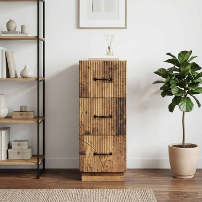Mobile con Cassetti Legno antico 33 x 34,5 x 87 cm