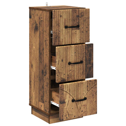 Mobile con Cassetti Legno antico 33 x 34,5 x 87 cm | homemem39