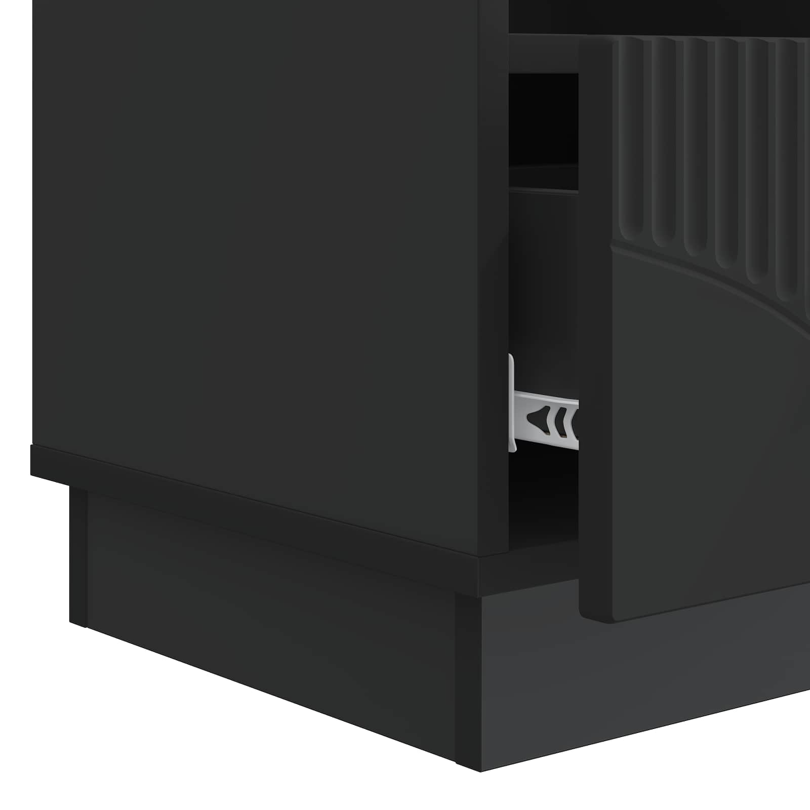 Mobile TV Nero 102 x 34,5 x 47 cm Legno ingegnerizzato | homemem39