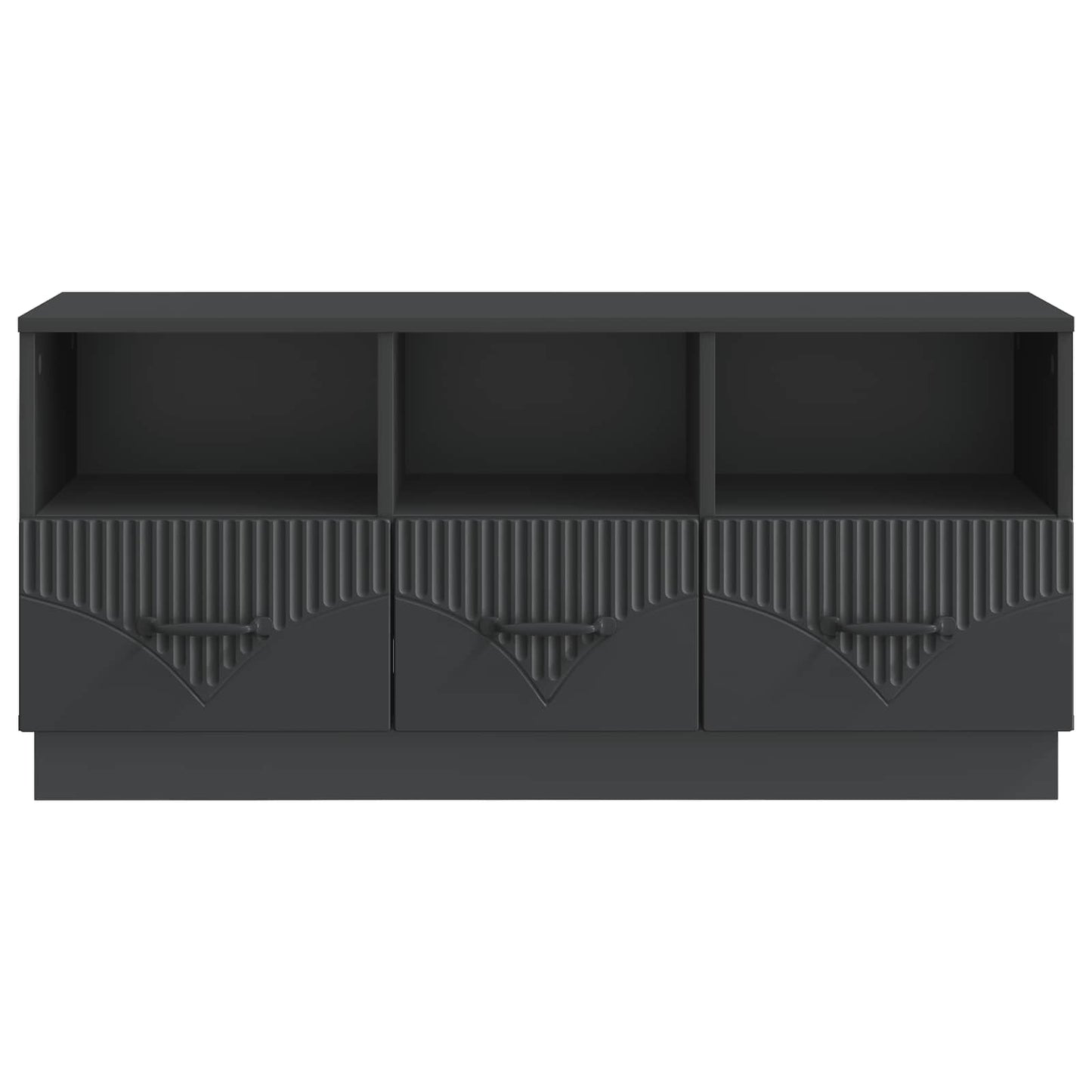 Mobile TV Nero 102 x 34,5 x 47 cm Legno ingegnerizzato | homemem39