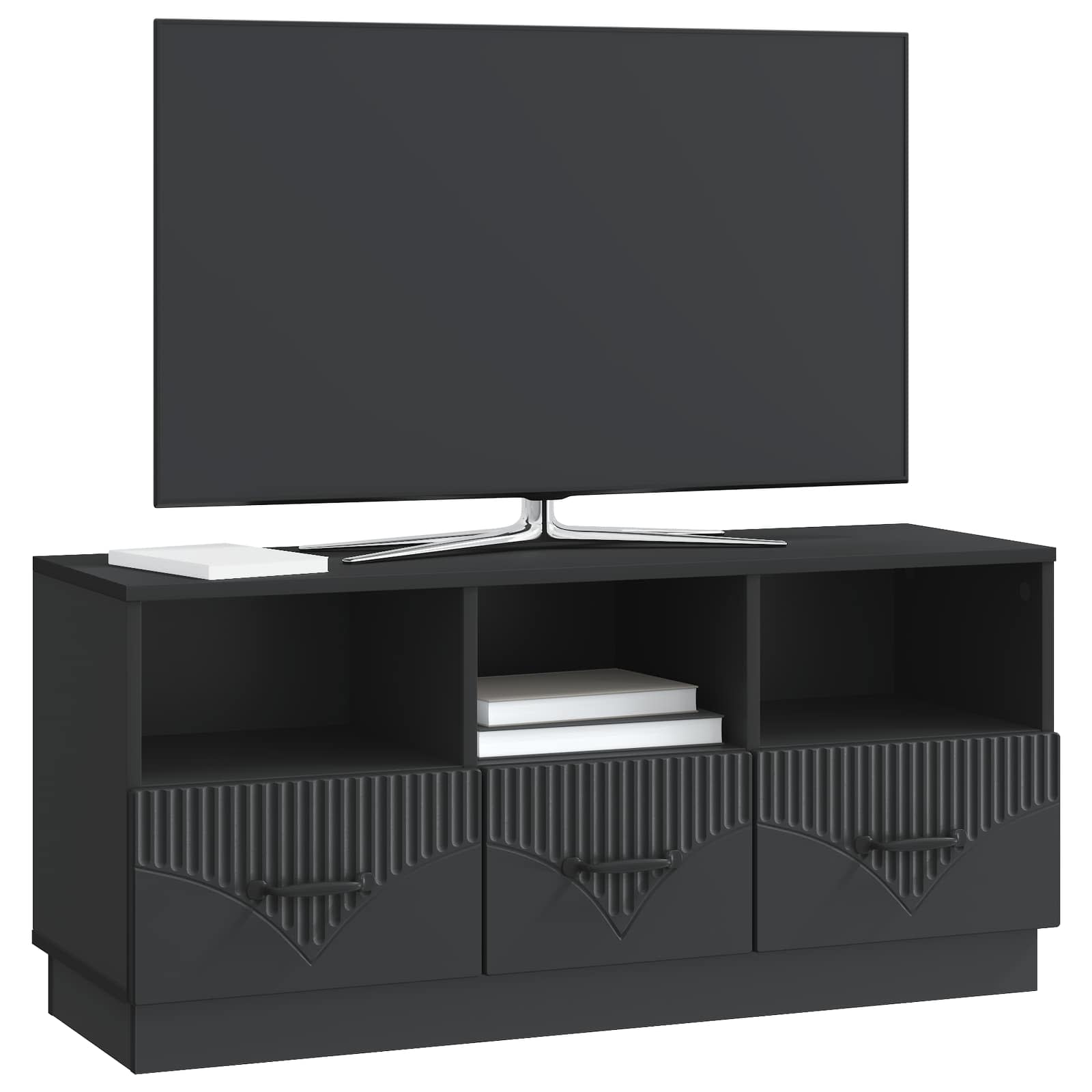 Mobile TV Nero 102 x 34,5 x 47 cm Legno ingegnerizzato | homemem39