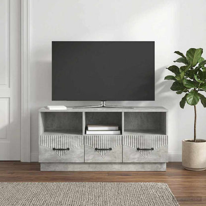 Mobile TV con cassetto Grigio Cemento 102 x 34,5 x 47 cm