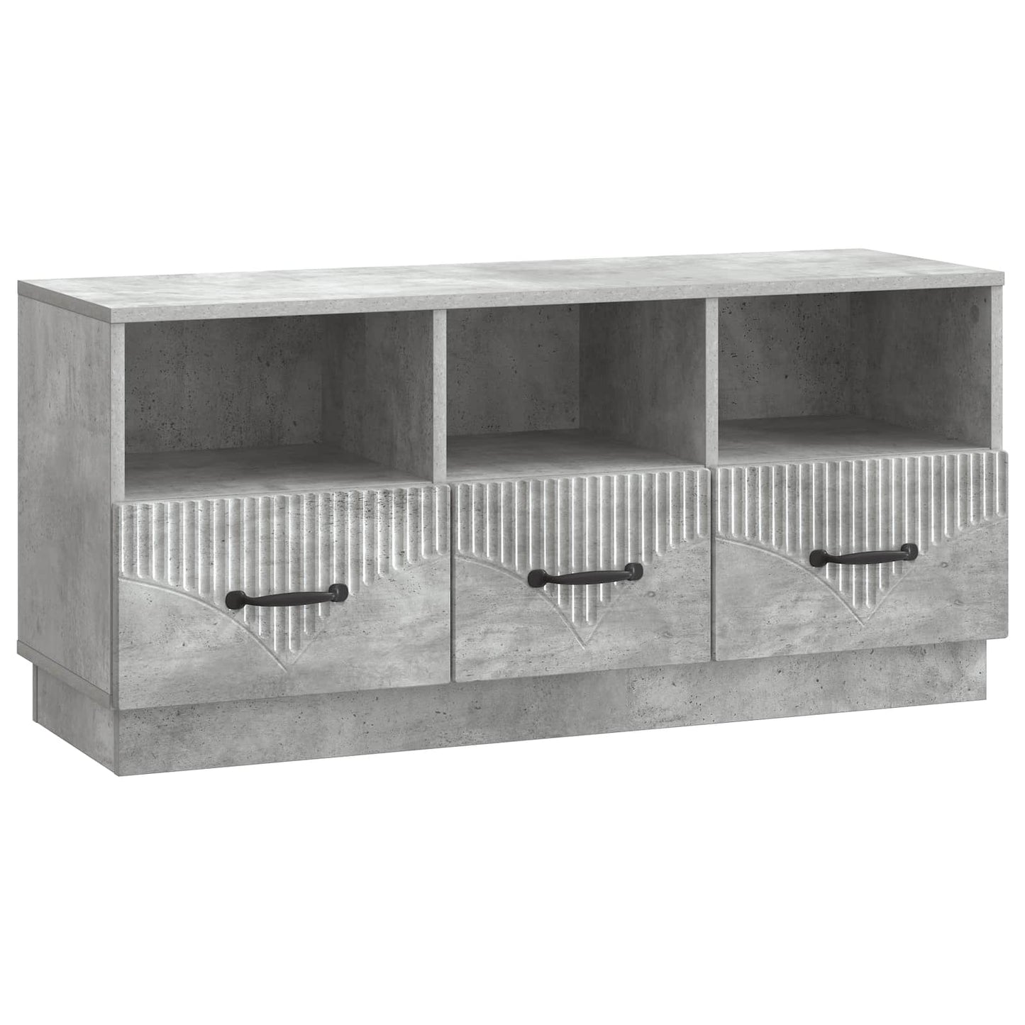 Mobile TV con cassetto Grigio Cemento 102 x 34,5 x 47 cm | homemem39