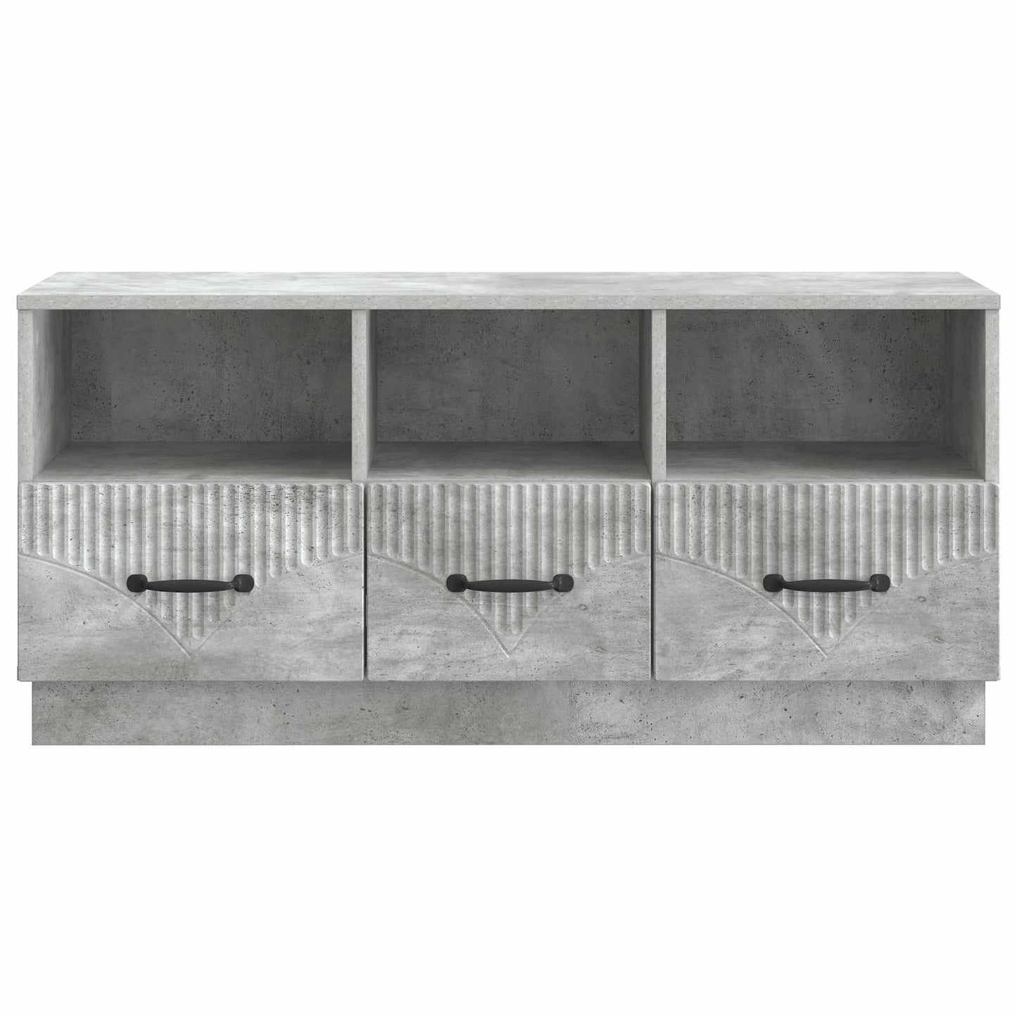 Mobile TV con cassetto Grigio Cemento 102 x 34,5 x 47 cm | homemem39