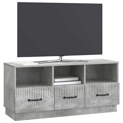 Mobile TV con cassetto Grigio Cemento 102 x 34,5 x 47 cm | homemem39
