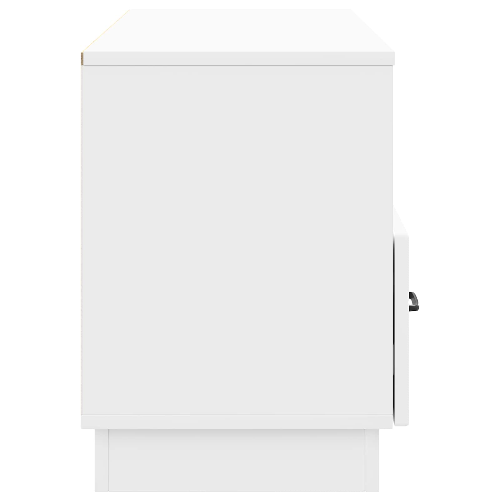 Mobile TV Bianco Lucido 102 x 34,5 x 47 cm Legno ingegnerizzato | homemem39