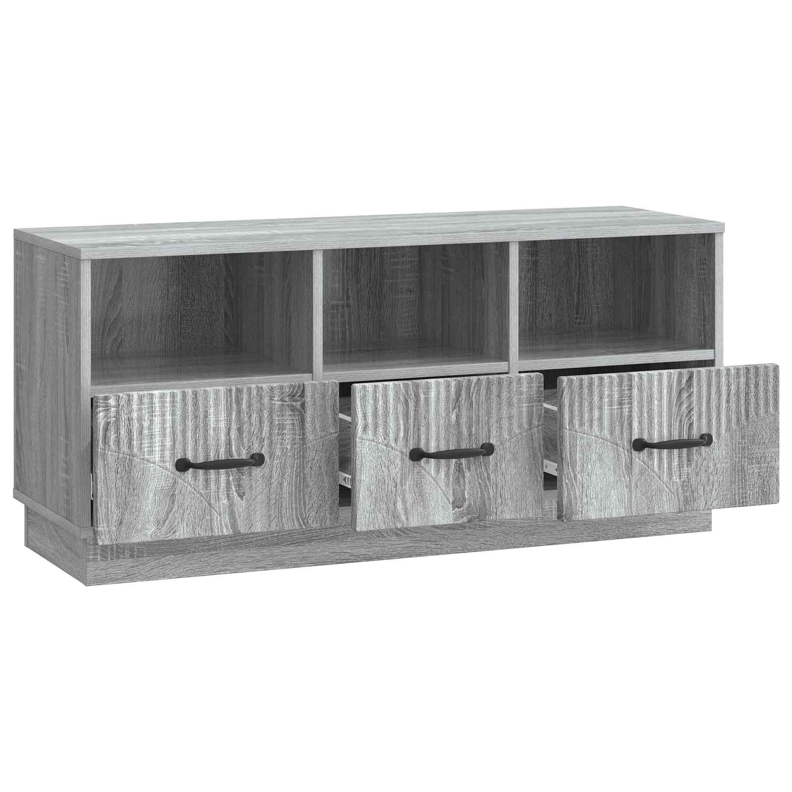 Mobile TV Grigio Sonoma 102 x 34,5 x 47 cm Legno ingegnerizzato | homemem39