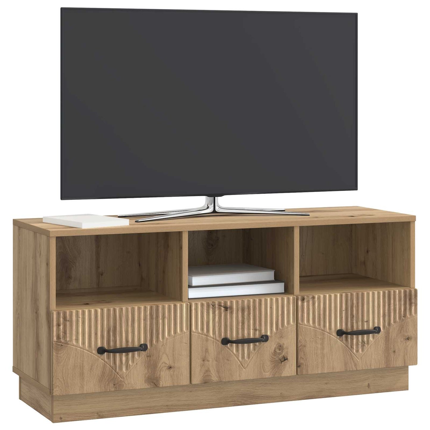 Mobile TV con cassetto Rovere Artigianale 102 x 34,5 x 47 cm