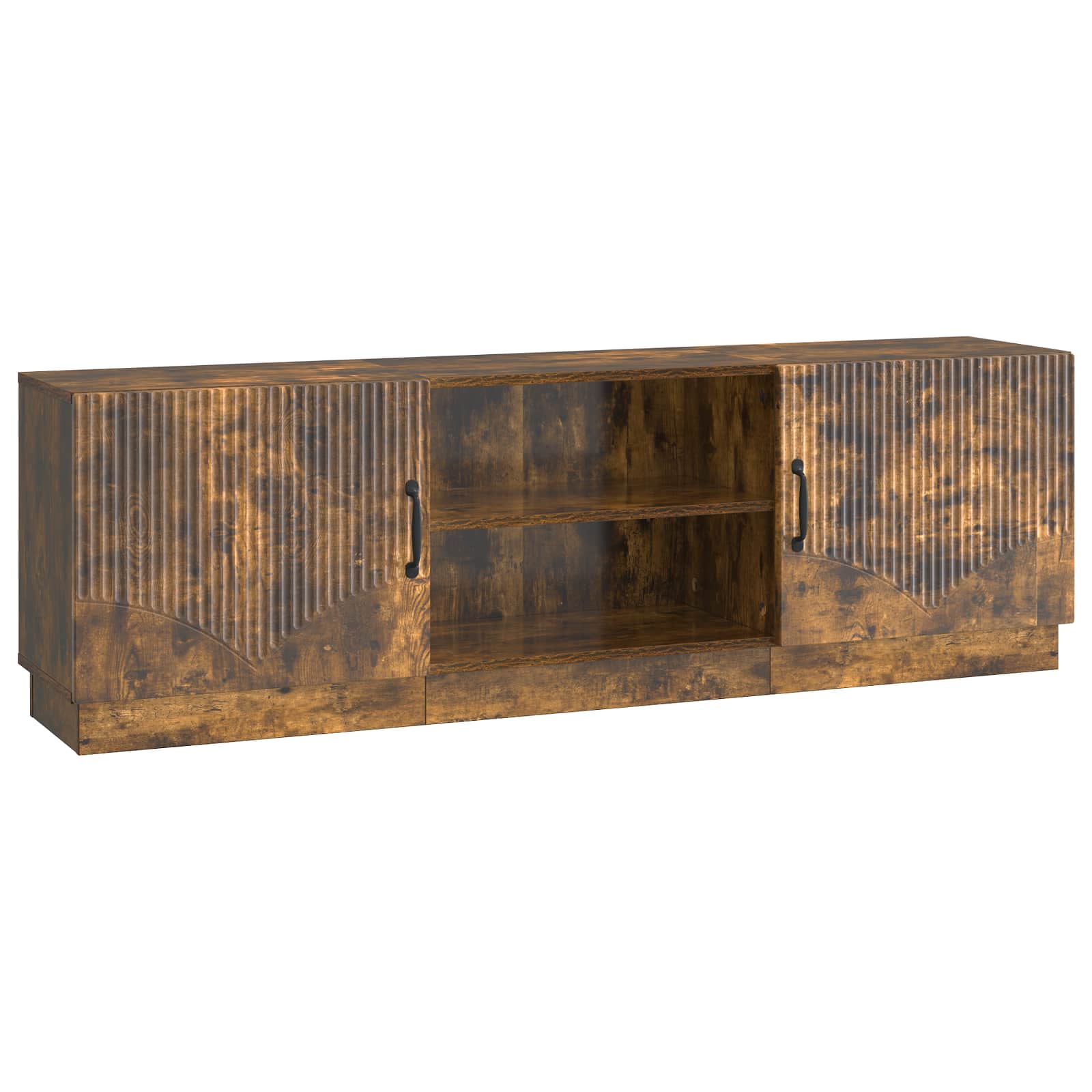 Mobile TV Rovere Fumo 150 x 31 x 47 cm Legno ingegnerizzato | homemem39
