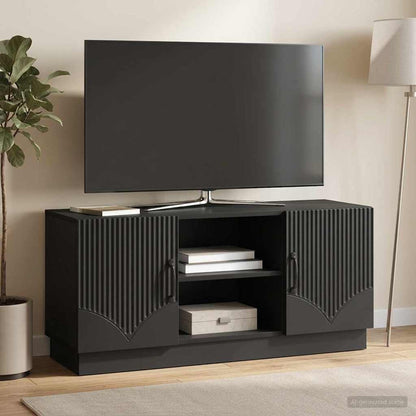 Mobile TV Nero 102 x 34,5 x 47 cm Legno ingegnerizzato