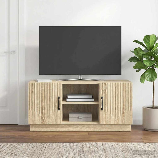 Mobile TV 102 x 34,5 x 47 cm Rovere Sonoma Legno ingegnerizzato