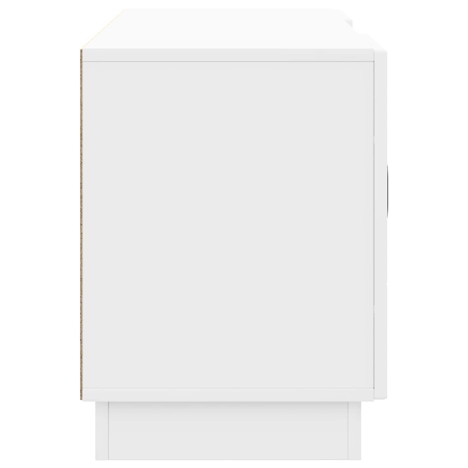 Mobile TV Bianco Lucido 102 x 34,5 x 47 cm Legno ingegnerizzato | homemem39