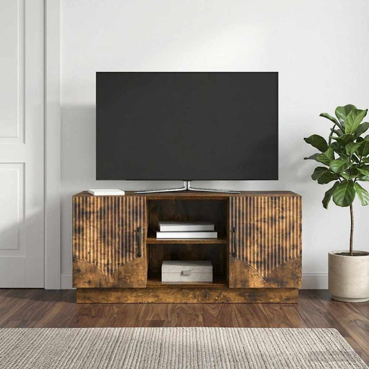 Mobile TV 102 x 34,5 x 47 cm Rovere Fumo Legno ingegnerizzato