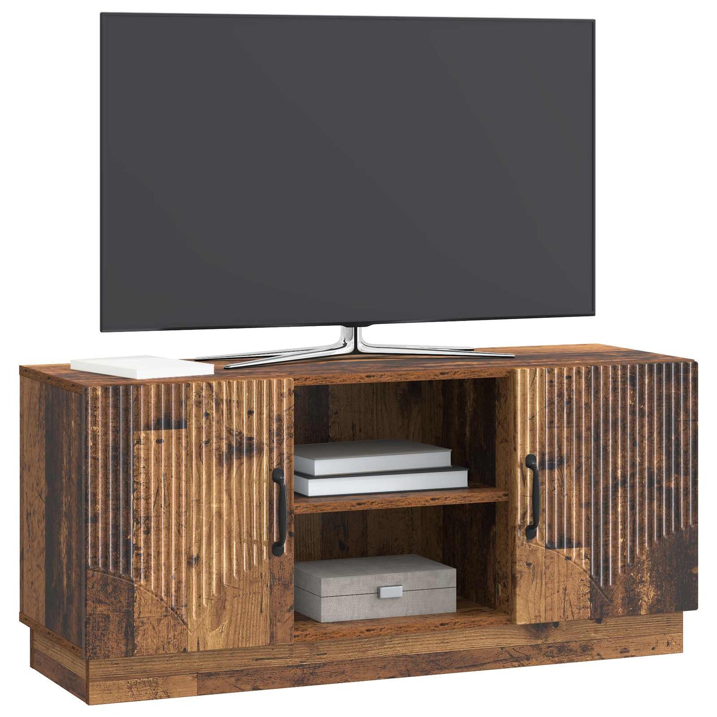 Mobile TV Legno antico 102 x 34,5 x 47 cm Legno ingegnerizzato | homemem39
