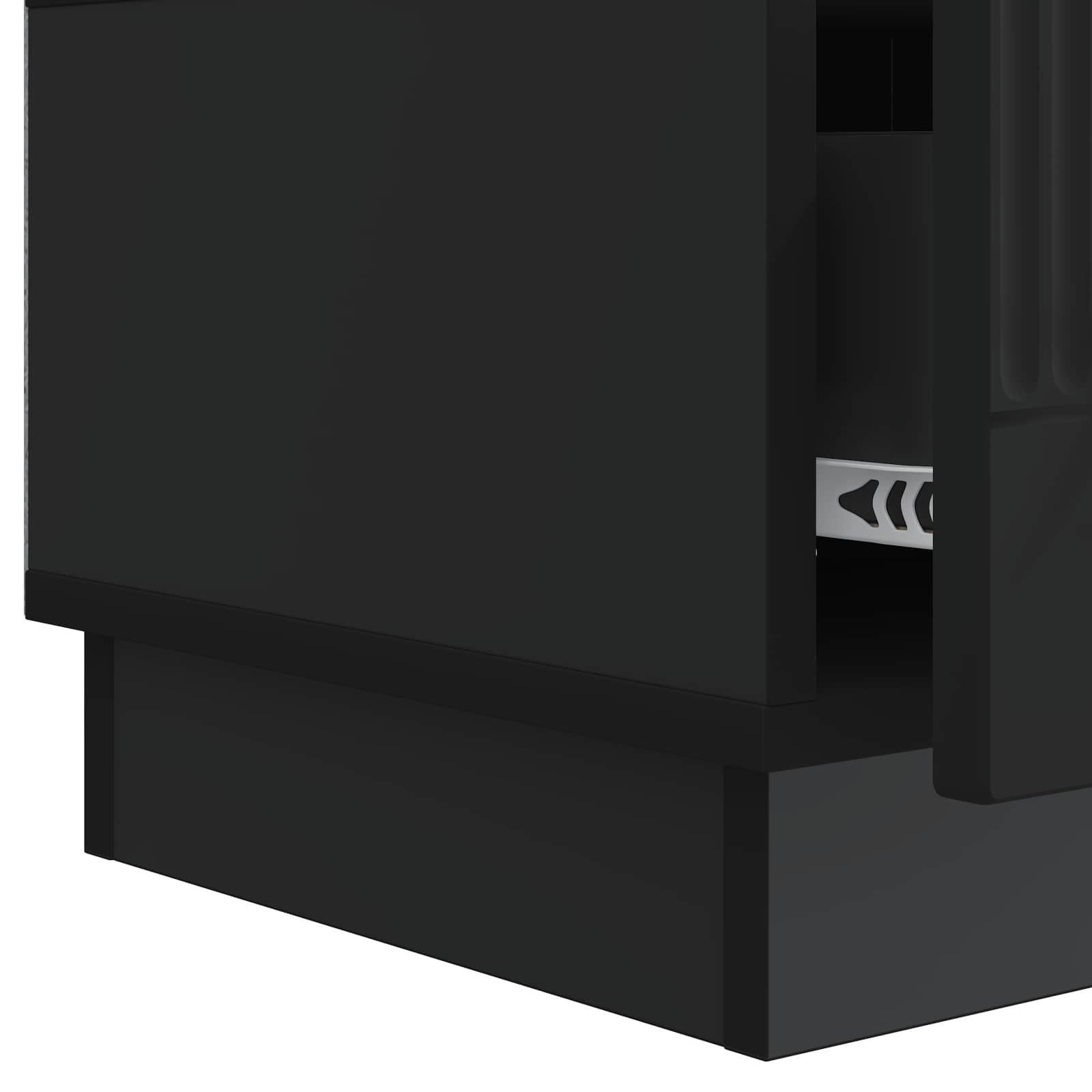 Mobile TV Nero 147 x 34,5 x 27 cm Legno ingegnerizzato | homemem39