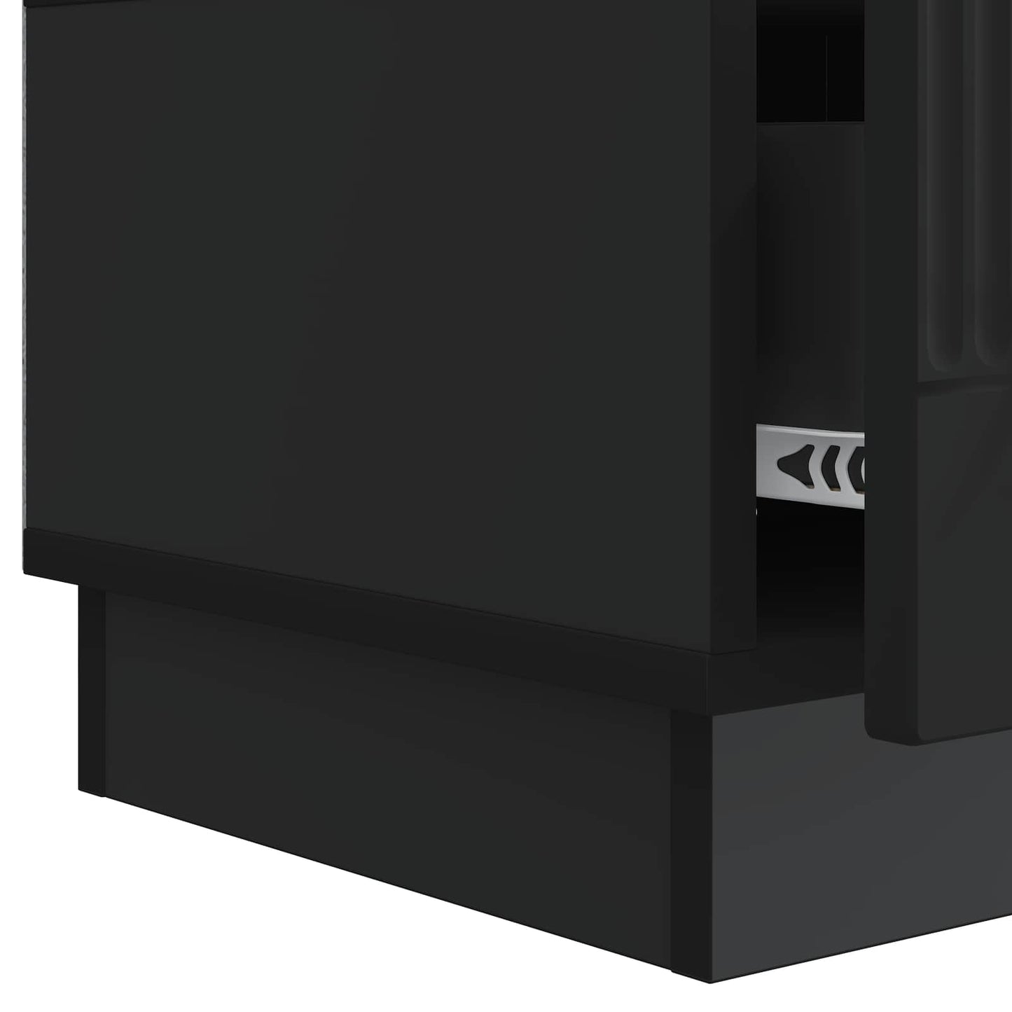 Mobile TV Nero 147 x 34,5 x 27 cm Legno ingegnerizzato