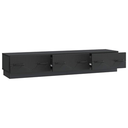 Mobile TV Nero 147 x 34,5 x 27 cm Legno ingegnerizzato | homemem39