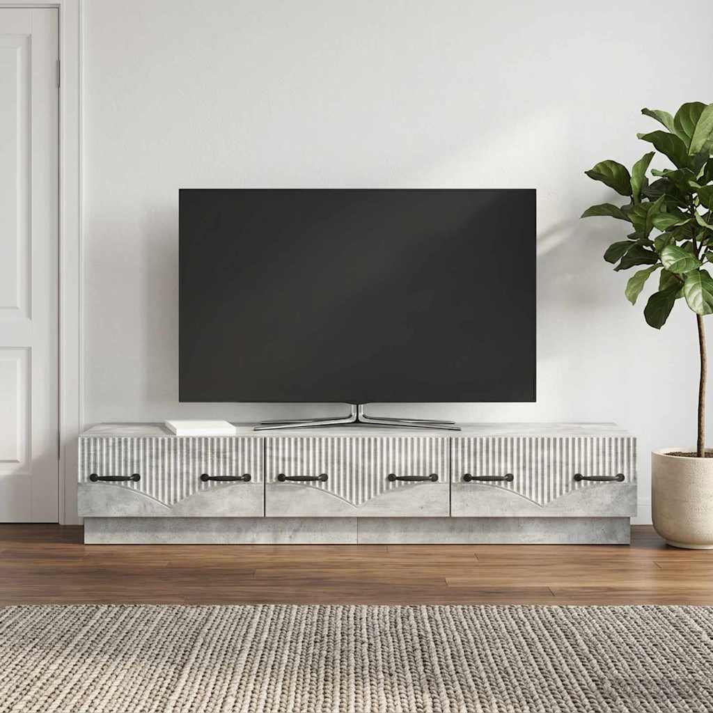 Mobile TV con cassetto Grigio Cemento 147 x 34,5 x 27 cm