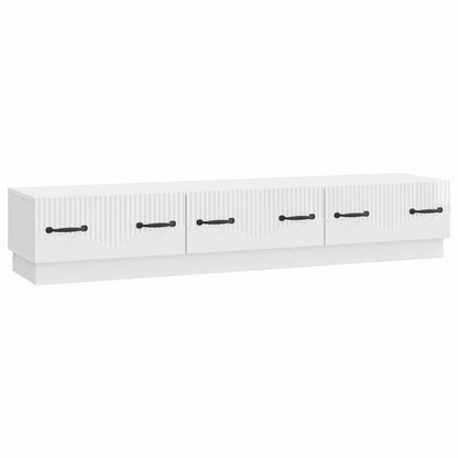 Mobile TV Bianco Lucido 147 x 34,5 x 27 cm Legno ingegnerizzato | homemem39