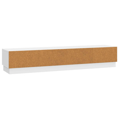 Mobile TV Bianco Lucido 147 x 34,5 x 27 cm Legno ingegnerizzato | homemem39