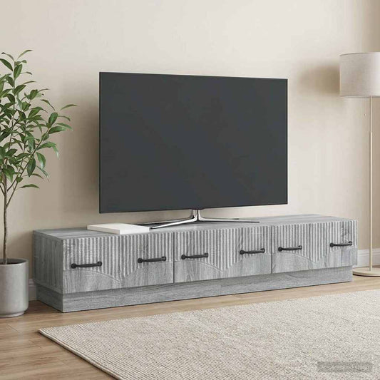 Mobile TV Grigio Sonoma 147 x 34,5 x 27 cm Legno ingegnerizzato