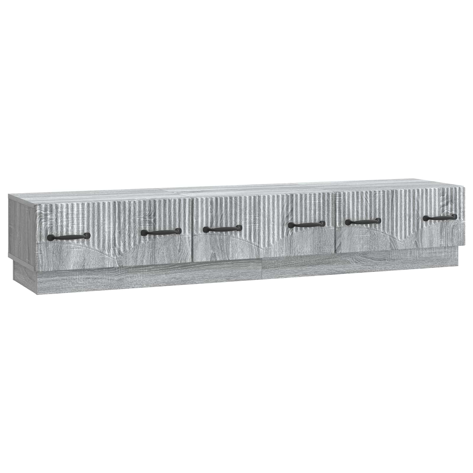 Mobile TV Grigio Sonoma 147 x 34,5 x 27 cm Legno ingegnerizzato | homemem39