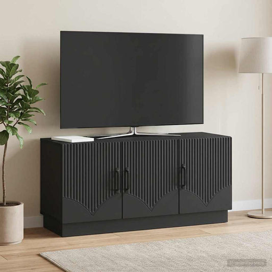 Mobile TV Nero 99 x 34,5 x 47 cm Legno ingegnerizzato