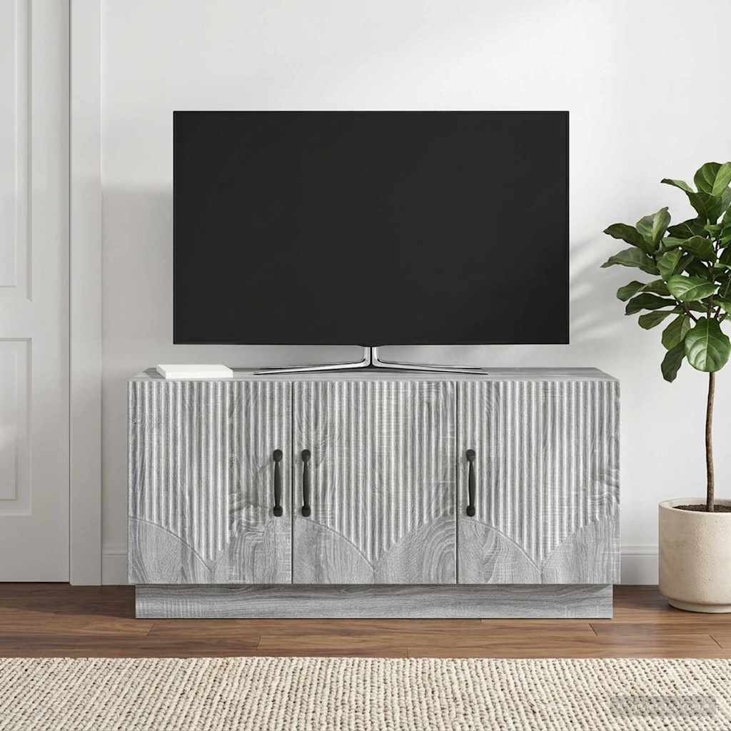 Mobile TV Grigio Sonoma 99 x 34,5 x 47 cm Legno ingegnerizzato