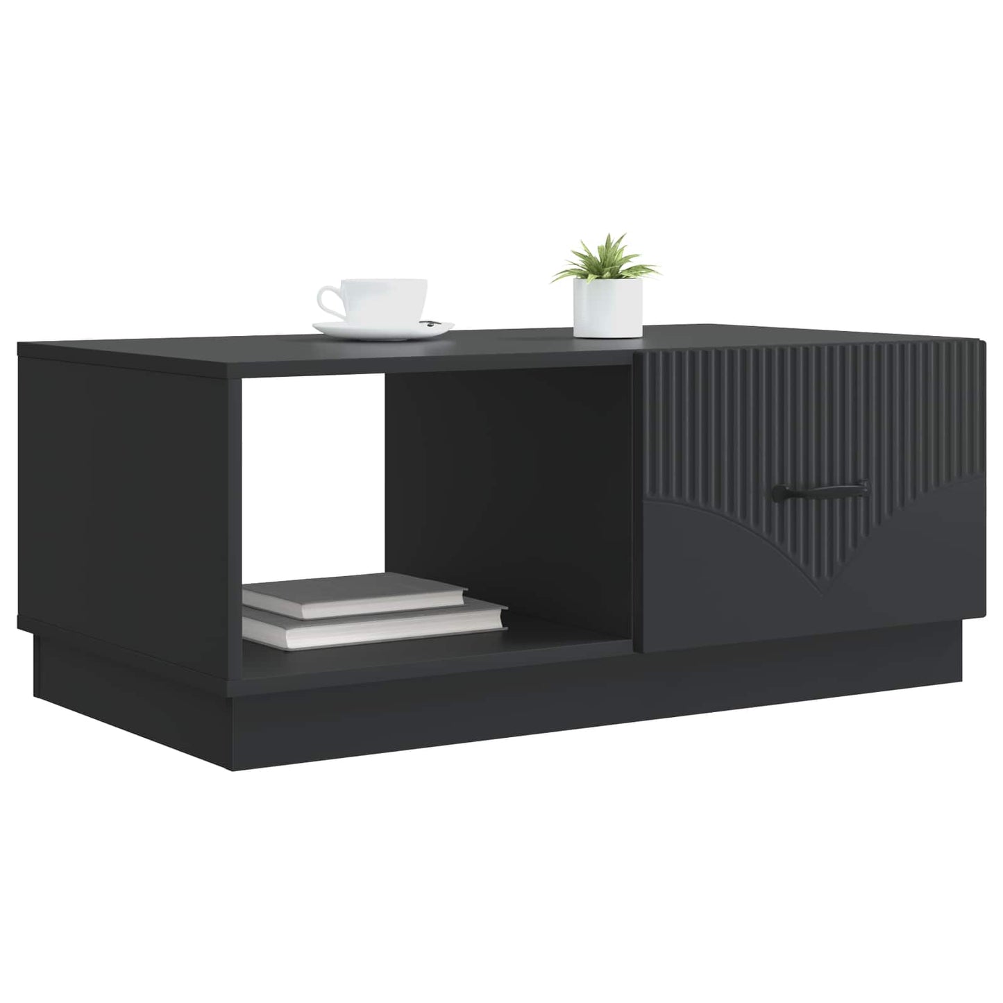 Tavolino da salotto Nero 90 x 50 x 37 cm Legno ingegnerizzato | homemem39