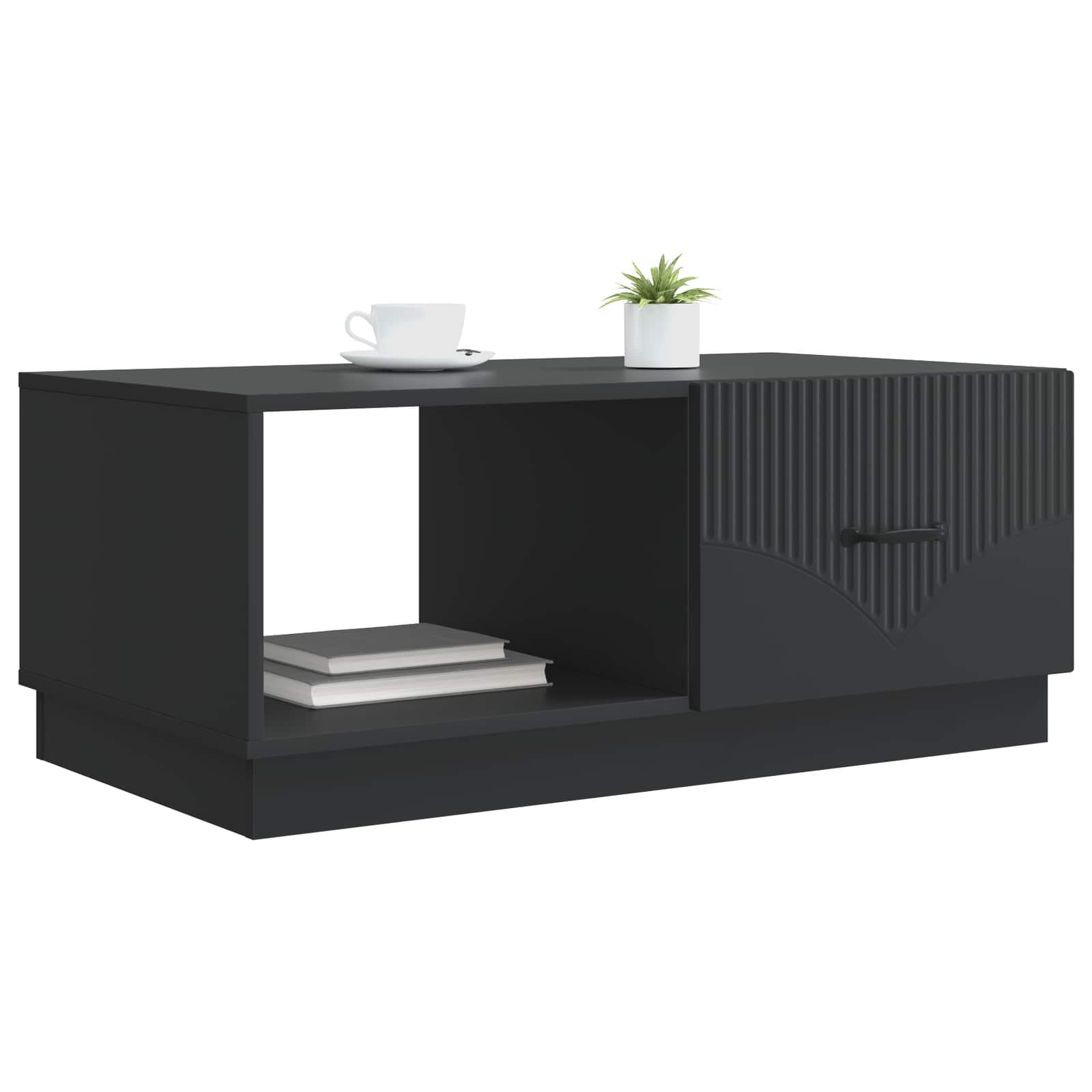 Tavolino da salotto Nero 90 x 50 x 37 cm Legno ingegnerizzato | homemem39