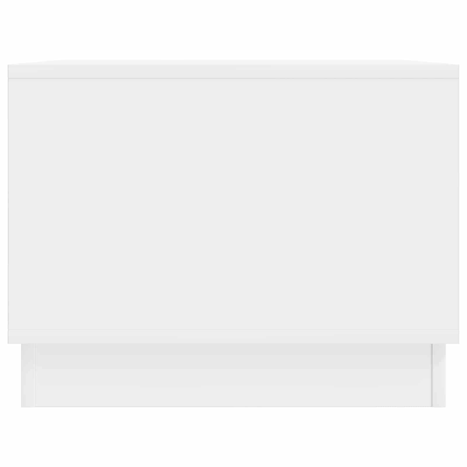 Tavolino da salotto Bianco Lucido 90 x 50 x 37 cm | homemem39