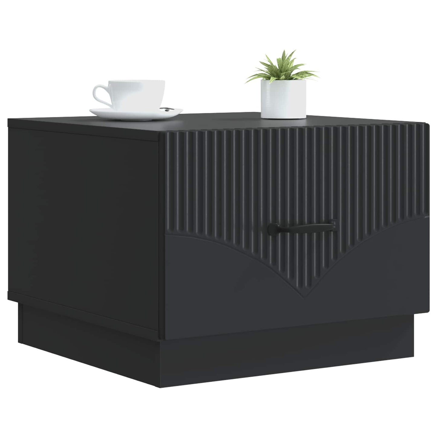 Tavolino da salotto Nero 49 x 50 x 37 cm Legno ingegnerizzato | homemem39