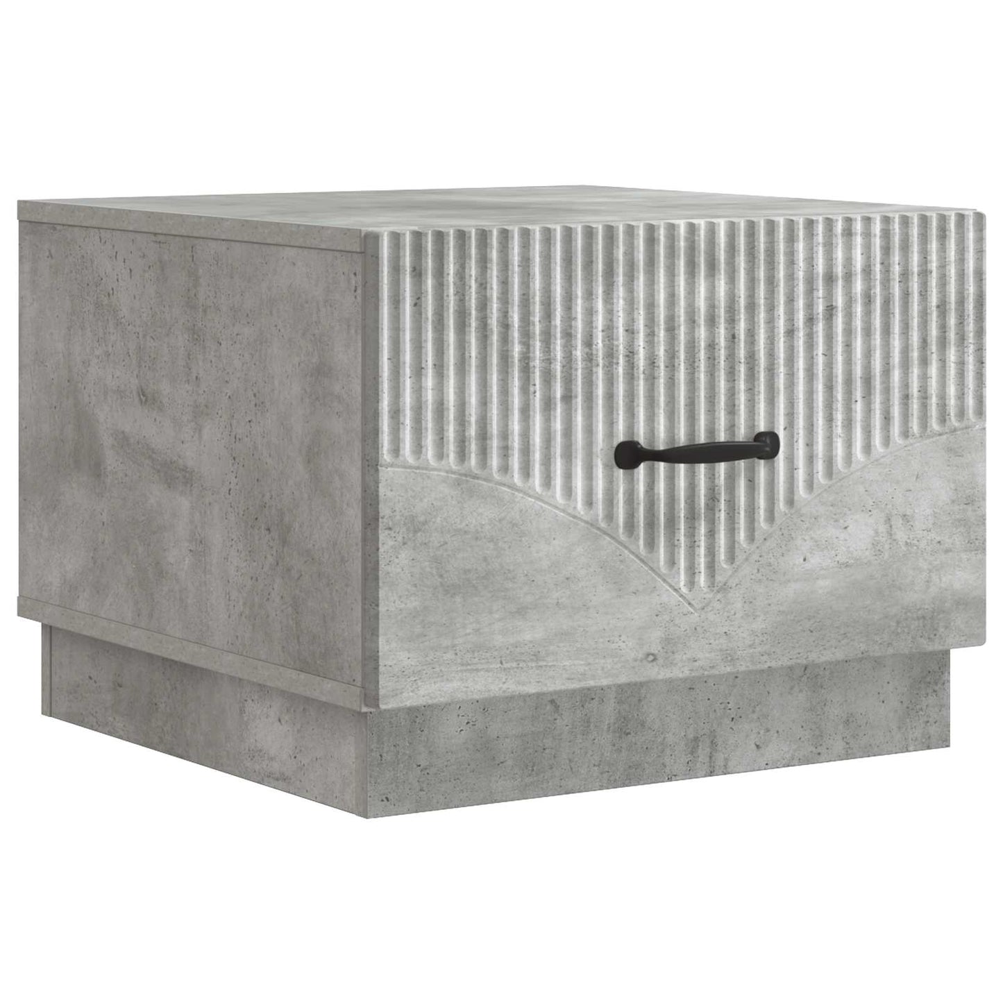 Tavolino da salotto con cassetto Grigio Cemento 49 x 50 x 37 cm | homemem39