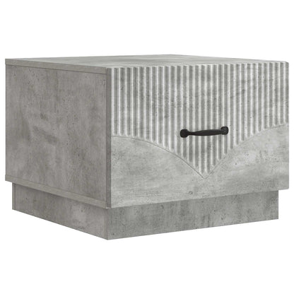 Tavolino da salotto con cassetto Grigio Cemento 49 x 50 x 37 cm | homemem39