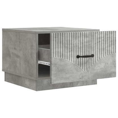 Tavolino da salotto con cassetto Grigio Cemento 49 x 50 x 37 cm | homemem39