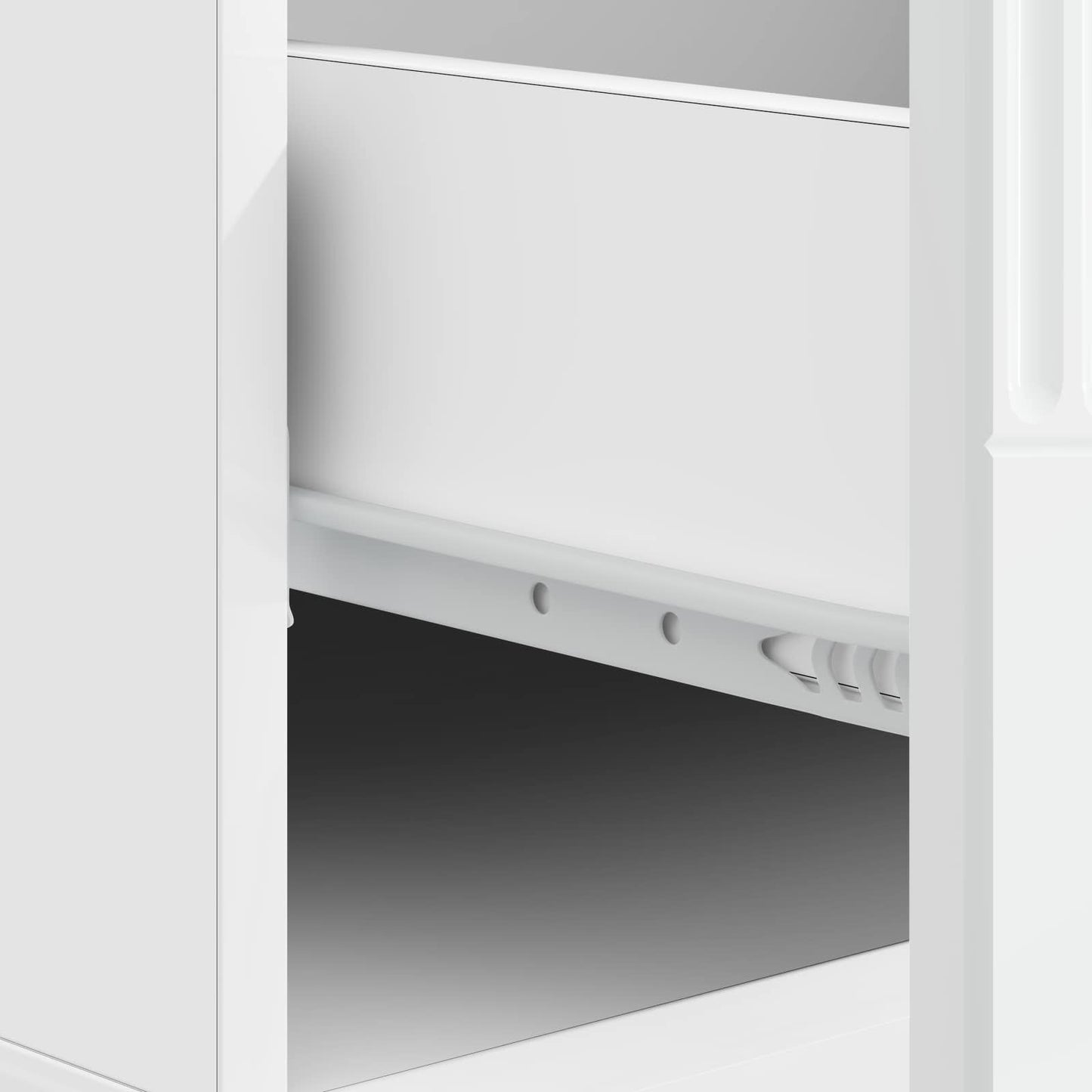 Tavolino da salotto con cassetto Bianco Lucido 49 x 50 x 37 cm | homemem39