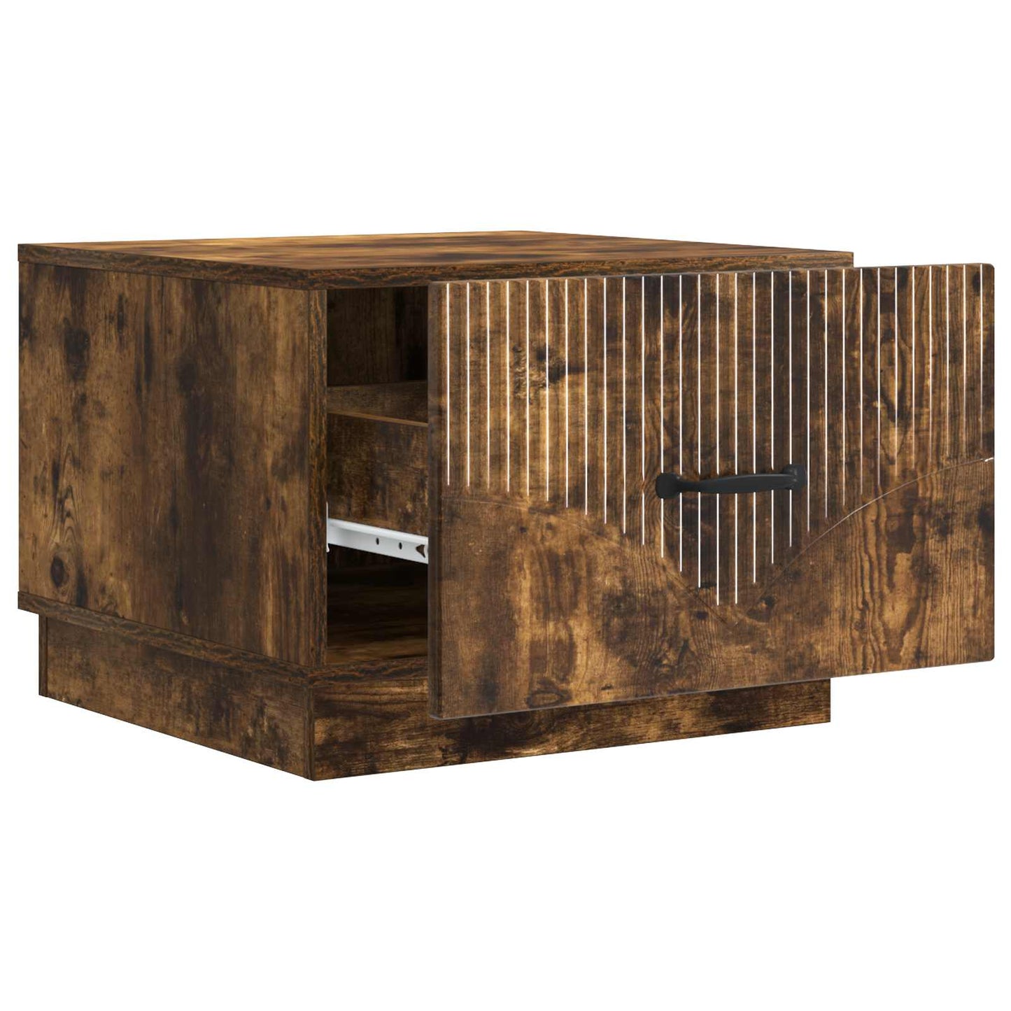 Tavolino da salotto con cassetto Rovere Fumo 49 x 50 x 37 cm | homemem39