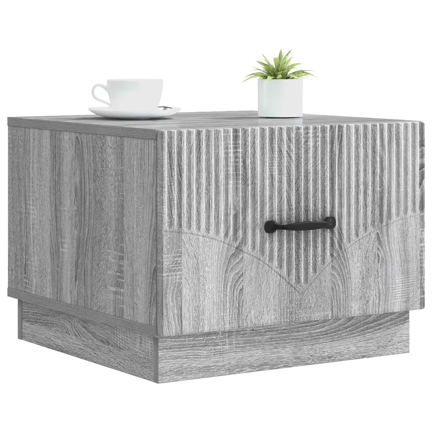 Tavolino da salotto con cassetto Grigio Sonoma 49 x 50 x 37 cm | homemem39