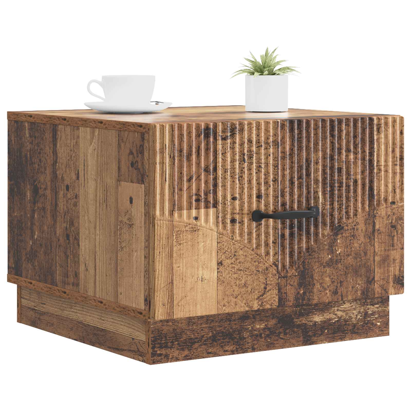 Tavolino da salotto con cassetto Legno antico 49 x 50 x 37 cm | homemem39