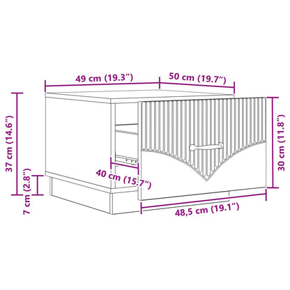 Tavolino da salotto Rovere Artigianale 49 x 50 x 37 cm | homemem39