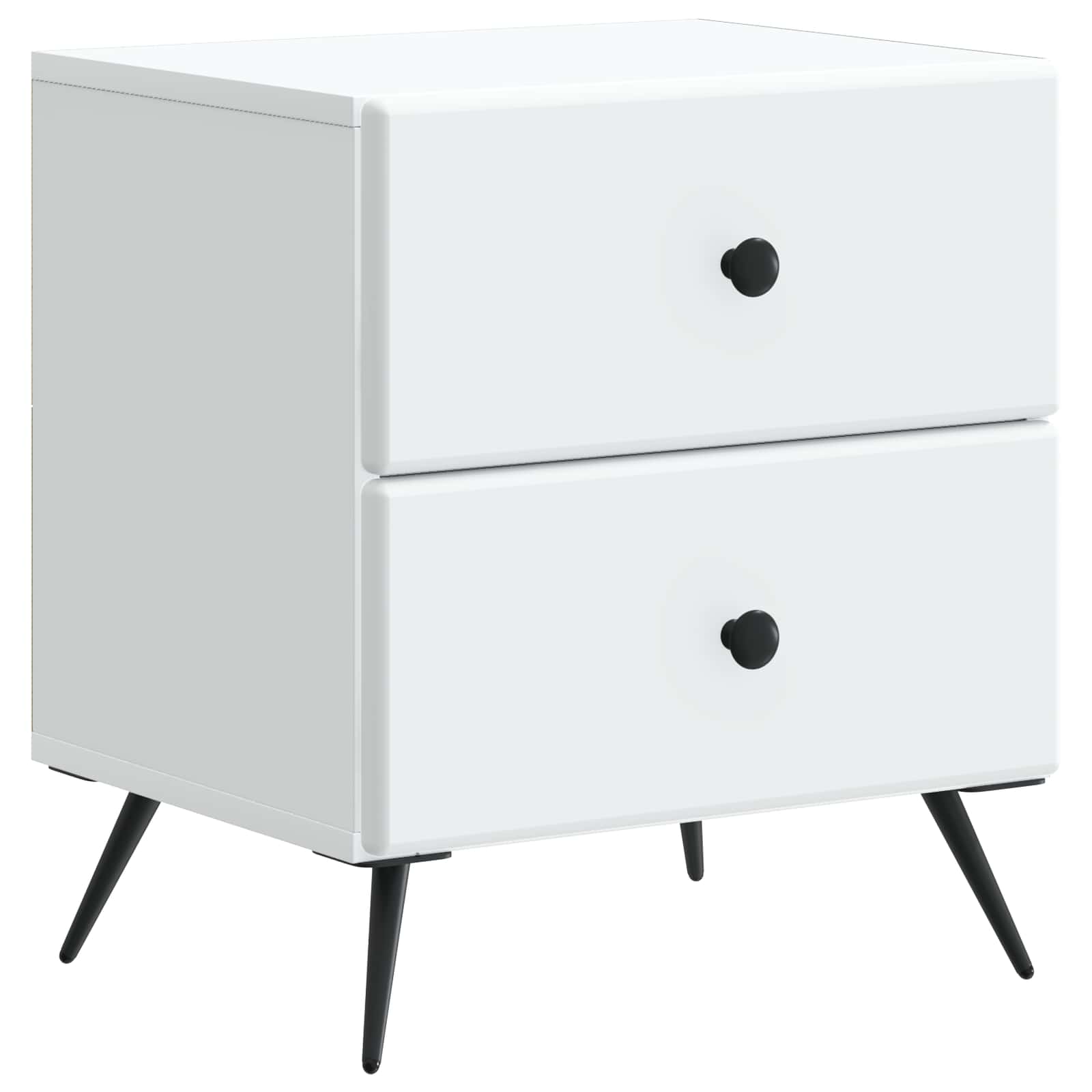 Armadio da Notte con cassetto Bianco 43 x 34,5 x 47,5 cm | homemem39
