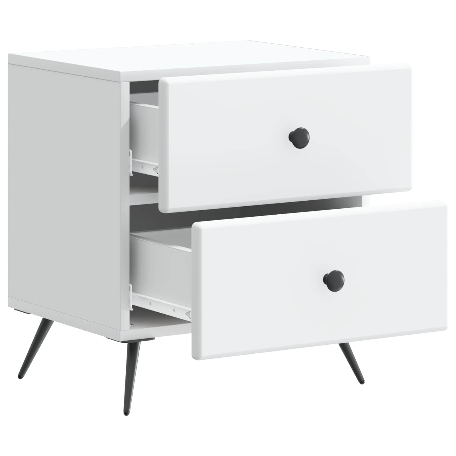 Armadio da Notte con cassetto Bianco 43 x 34,5 x 47,5 cm | homemem39