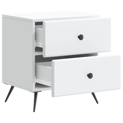 Armadio da Notte con cassetto Bianco 43 x 34,5 x 47,5 cm | homemem39