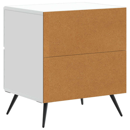Armadio da Notte con cassetto Bianco 43 x 34,5 x 47,5 cm | homemem39