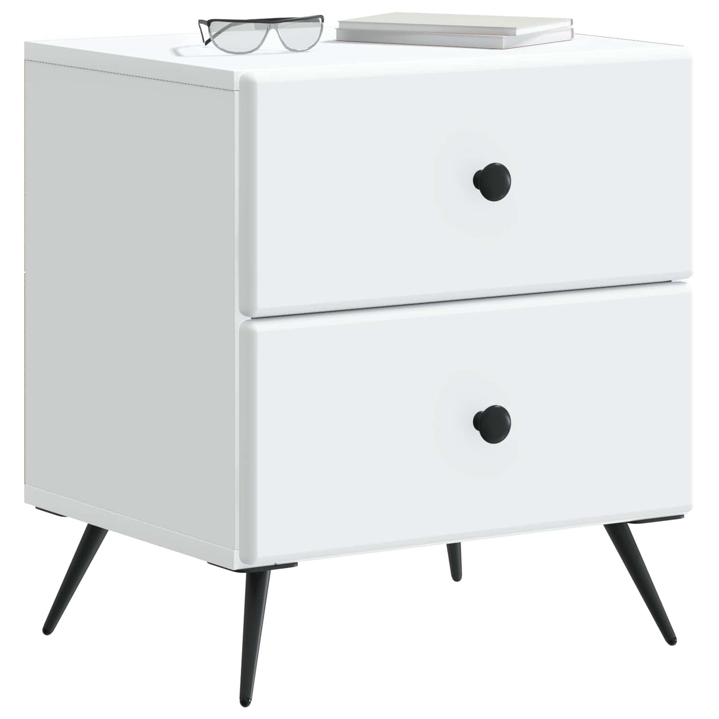 Armadio da Notte con cassetto Bianco 43 x 34,5 x 47,5 cm | homemem39