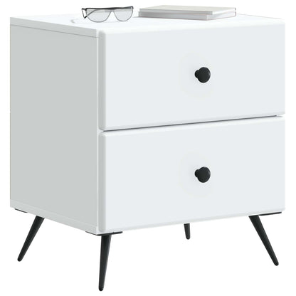 Armadio da Notte con cassetto Bianco 43 x 34,5 x 47,5 cm | homemem39