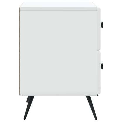 Armadio da Notte con cassetto Bianco 43 x 34,5 x 47,5 cm | homemem39
